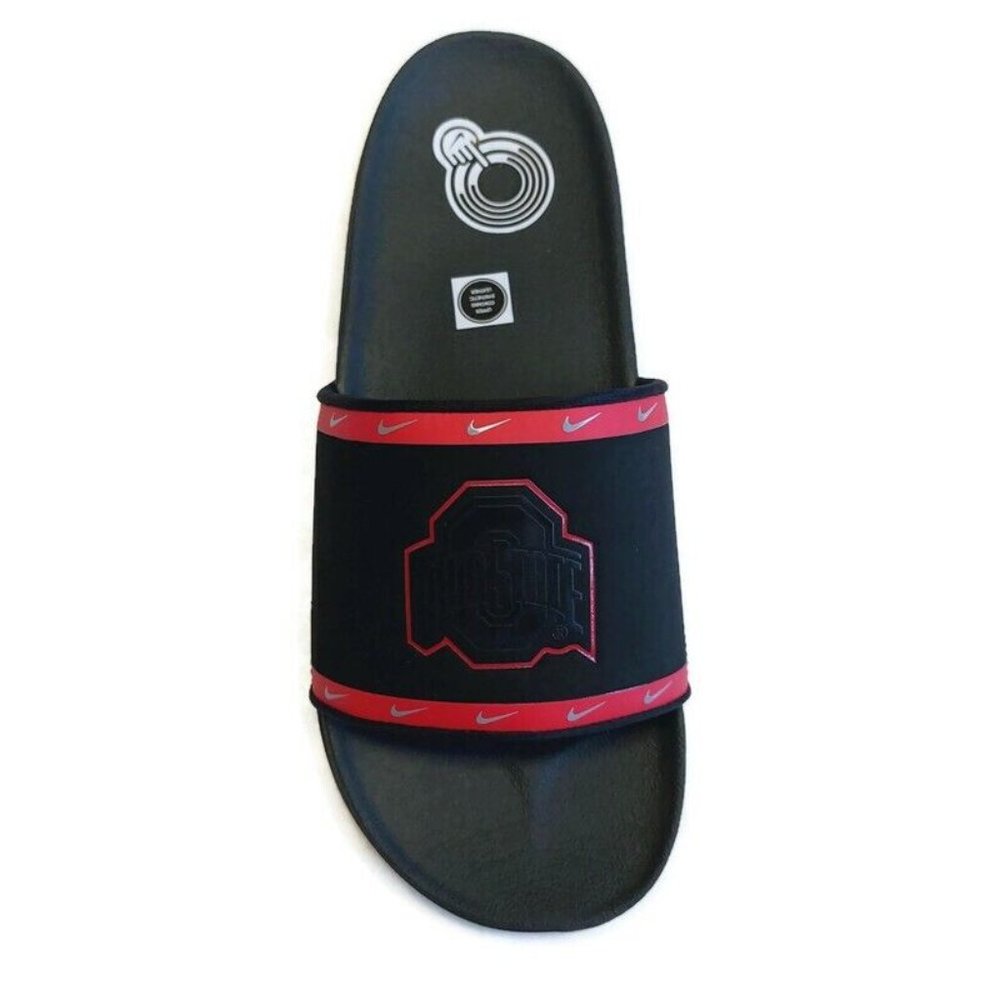 Nike Offcourt Slide Sandal Mens Size 9 Ohio State Buckeyes Cushioned Strap - Picture 2 of 10